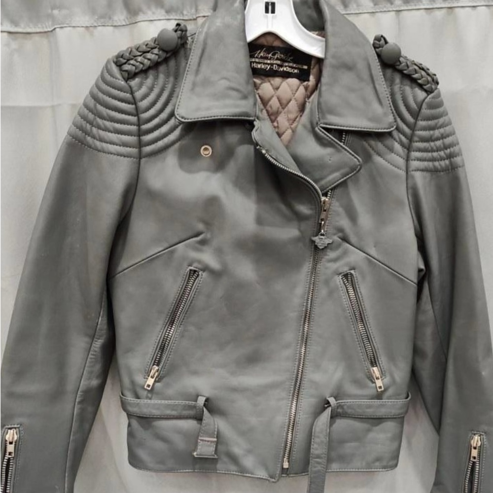 Harley Davidson Hein Gericke Leather Motorcycle Leather Jacket Size 40 (8)